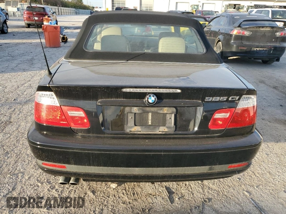 2005 BMW 3 Series 325Ci with VIN WBABW33445PL36026, listed as a Copart auction lot 79964594 with 151,444 mi miles and Clean Title. Bid and sale history available at carsss.com. Image 6.