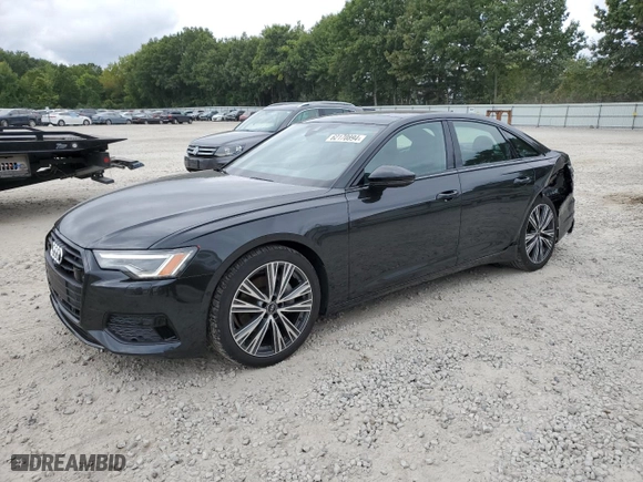 2021 Audi A6 Premium Plus with VIN WAUE3AF27MN048693, listed as a Copart auction lot 62170894 with 24846 miles and Salvage Title. Bid and sale history available at carsss.com. Image 1.