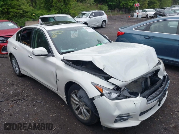 2015 Infiniti Q50 Premium with VIN JN1BV7AR1FM405143, listed as a IAAI auction lot 42267204 with 120,886 mi miles and . Bid and sale history available at DreamBid. Image 13.