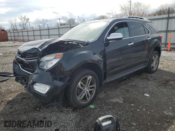 2016 Chevrolet Equinox LTZ z VIN 2GNALDEKXG6228786, wystawiony jako Copart lot #51481245 z przebiegiem 85 874 mil mil oraz Szkoda całkowita • Salvage title. Historia ofert i sprzedaży dostępna na DreamBid. Obrazek 1.