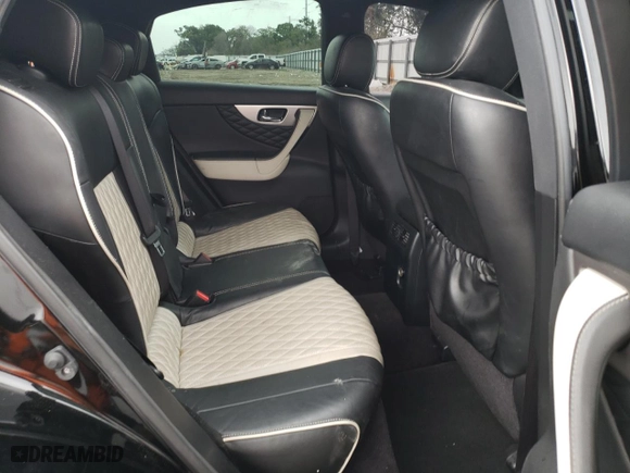 2017 Infiniti QX70 with VIN JN8CS1MU1HM143736, listed as a Copart auction lot 54896834 with 126,983 mi miles and Salvage Title. Bid and sale history available at carsss.com. Image 11.