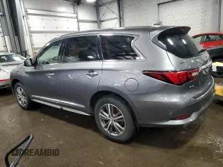 2019 Infiniti QX60 Luxe with VIN 5N1DL0MM7KC567163, listed as a Copart auction lot 49100445 with 89,030 mi miles and Salvage title. Bid and sale history available at DreamBid. Image 2.