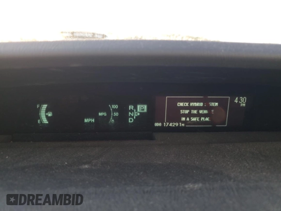 2012 Toyota Prius One with VIN JTDKN3DU1C1527097, listed as a Copart auction lot 80149594 with 174,291 mi miles and Salvage Title. Bid and sale history available at carsss.com. Image 9.