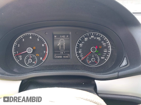 2013 Volkswagen Passat SE with VIN 1VWBP7A37DC140683, listed as a IAAI auction lot 42245864 with 125,898 mi miles and . Bid and sale history available at DreamBid. Image 7.