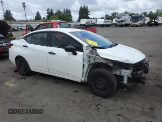 2023 Nissan Versa S with VIN 3N1CN8DV3PL834024, listed as a Copart auction lot 56683345 with 87,658 mi miles and Salvage title. Bid and sale history available at DreamBid. Image 4.