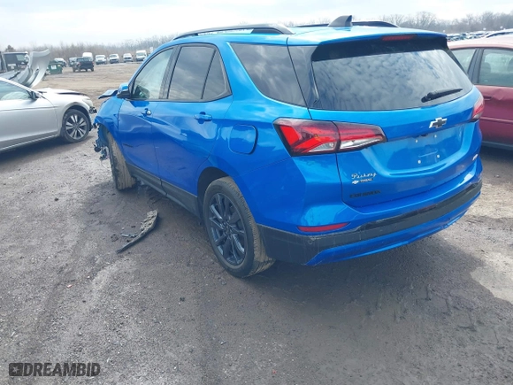 2024 Chevrolet Equinox RS with VIN 3GNAXMEG6RS152259, listed as a IAAI auction lot 41644898 with 39,115 mi miles. Bid and sale history available at carsss.com. Image 3.