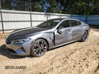 2021 BMW 8 Series 840i with VIN WBAGV2C0XMCF08892, listed as a Copart auction lot 76640314 with 51,916 mi miles and Salvage Title. Bid and sale history available at carsss.com. Image 1.