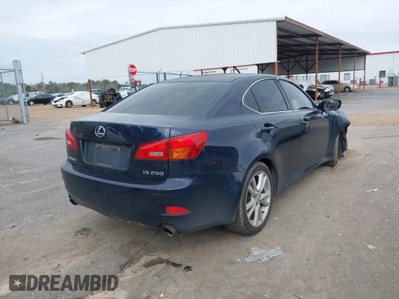 2006 Lexus IS 250 Manual with VIN JTHBK262565003168, listed as a IAAI auction lot 41590359 with 180,400 mi miles. Bid and sale history available at carsss.com. Image 4.