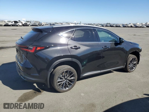2024 Lexus NX with VIN 2T2ADCEZ5RC004741, listed as a Copart auction lot 76725814 with 13,247 mi miles and Salvage Title. Bid and sale history available at carsss.com. Image 3.