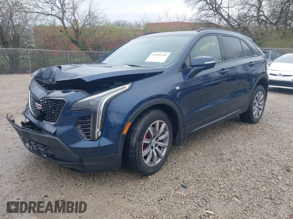 2021 Cadillac XT4 AWD Sport with VIN 1GYFZFR45MF053573, listed as a IAAI auction lot 41909784 with 36,309 mi miles and . Bid and sale history available at DreamBid. Image 2.