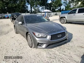 2021 Infiniti Q50 Pure with VIN JN1EV7APXMM701738, listed as a Copart auction lot 74363854 with 49,907 mi miles and Clean title. Bid and sale history available at DreamBid. Image 11.