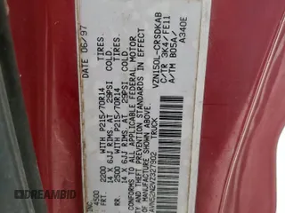 1997 Toyota Tacoma z VIN 4TAVN52N2VZ327902, wystawiony jako Copart lot #57450935 z przebiegiem 300 278 mil mil oraz Szkoda całkowita • Salvage title. Historia ofert i sprzedaży dostępna na DreamBid. Obrazek 12.