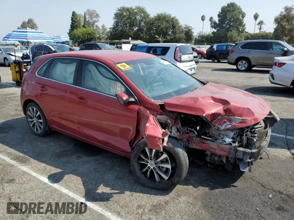 2019 Hyundai Elantra GT with VIN KMHH35LE9KU102791, listed as a Copart auction lot 71673744 with 93,191 mi miles and Salvage Title. Bid and sale history available at carsss.com. Image 4.