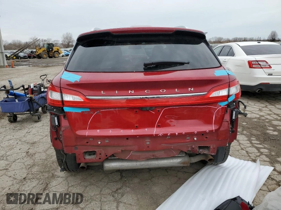 2016 Lincoln MKX Reserve with VIN 2LMTJ8LR9GBL29260, listed as a Copart auction lot 48783825 with 125,140 mi miles and Clean Title. Bid and sale history available at DreamBid. Image 6.