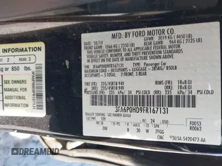 2015 Ford Fusion SE with VIN 3FA6P0HD9FR167131, listed as a IAAI auction lot 41619300 with 88,159 mi miles and . Bid and sale history available at DreamBid. Image 9.