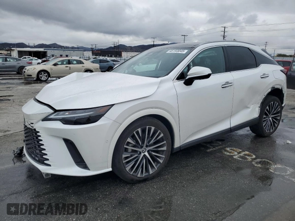 2023 Lexus RX with VIN 2T2BAMBAXPC014521, listed as a Copart auction lot 45193045 with 30,487 mi miles and Salvage Title. Bid and sale history available at carsss.com. Image 1.