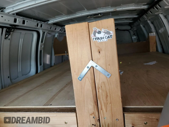 2017 Chevrolet Express Cargo Van with VIN 1GCWGBFG7H1135696, listed as a Copart auction lot 77438324 with 100,675 mi miles and Salvage Title. Bid and sale history available at carsss.com. Image 10.