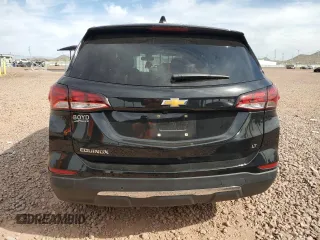 2022 Chevrolet Equinox LT with VIN 3GNAXKEV3NL113961, listed as a Copart auction lot 50740045 with 49,555 mi miles and Salvage Title. Bid and sale history available at DreamBid. Image 6.