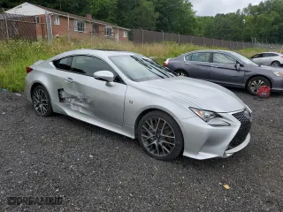 2015 Lexus RC 350 with VIN JTHSE5BC3F5003029, listed as a Copart auction lot 65398434 with 91,965 mi miles and Salvage Title. Bid and sale history available at carsss.com. Image 4.