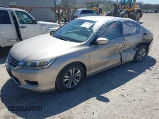 2014 Honda Accord Sedan LX with VIN 1HGCR2F33EA173708, listed as a IAAI auction lot 41989982 with 122,647 mi miles. Bid and sale history available at carsss.com. Image 2.