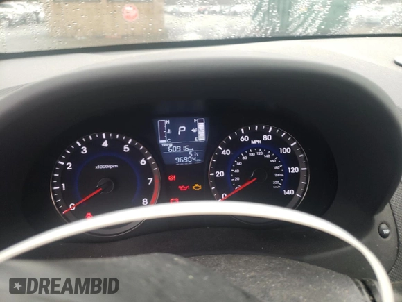 2017 Hyundai Accent SE with VIN KMHCT4AEXHU362729, listed as a Copart auction lot 36644313 with 96,904 mi miles. Bid and sale history available at carsss.com. Image 9.
