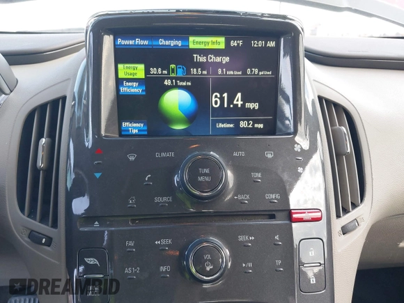 2013 Chevrolet Volt with VIN 1G1RA6E45DU143536, listed as a IAAI auction lot 42108457 with 117,142 mi miles and . Bid and sale history available at carsss.com. Image 14.
