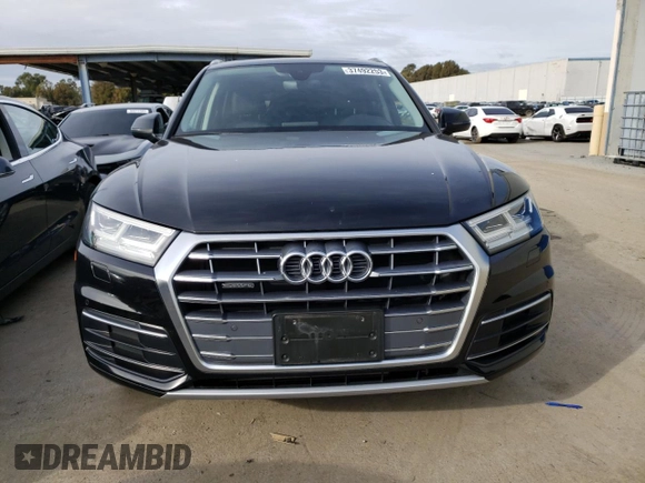 2018 Audi Q5 Premium Plus with VIN WA1BNAFY2J2231172, listed as a Copart auction lot 37492253 with 45,009 mi miles. Bid and sale history available at carsss.com. Image 5.