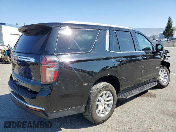 2023 Chevrolet Tahoe LT with VIN 1GNSKNKD5PR262044, listed as a Copart auction lot 63127975 with 34,333 mi miles and Salvage title. Bid and sale history available at DreamBid. Image 3.