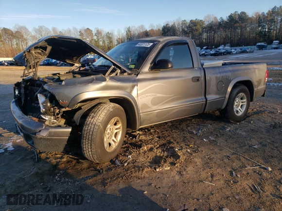 2002 Dodge Dakota with VIN 1B7FL16X52S557179, listed as a Copart auction lot 42221125 with 176,537 mi miles and Salvage Title. Bid and sale history available at carsss.com. Image 1.
