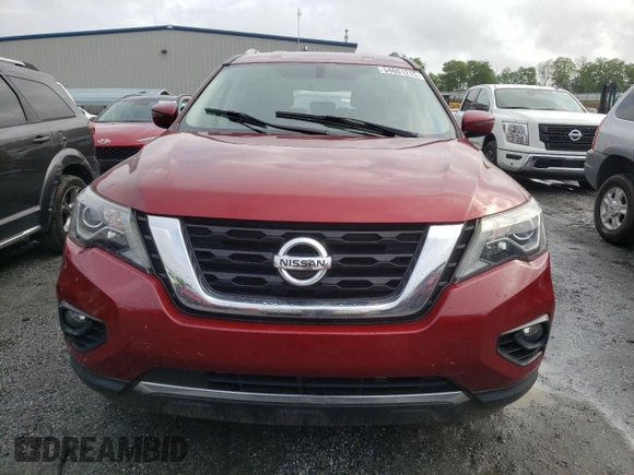 2019 Nissan Pathfinder SV z VIN 5N1DR2MNXKC592996, wystawiony jako Copart lot #54601215 z przebiegiem 63 041 mil mil oraz Szkoda całkowita • Salvage title. Historia ofert i sprzedaży dostępna na DreamBid. Obrazek 5.