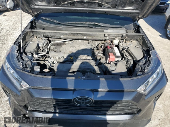 2019 Toyota RAV4 XLE Premium with VIN JTMA1RFV7KD028589, listed as a Copart auction lot 47376815 with 0 mi miles and Salvage Title. Bid and sale history available at carsss.com. Image 12.