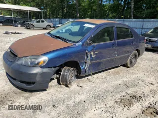 2007 Toyota Corolla CE with VIN 2T1BR32EX7C741037, listed as a Copart auction lot 57801855 with 293,681 mi miles and Salvage title. Bid and sale history available at DreamBid. Image 1.