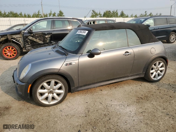 2005 MINI Cooper Convertible S with VIN WMWRH33535TF83436, listed as a Copart auction lot 63962304 with 246,932 mi miles and Salvage Title. Bid and sale history available at carsss.com. Image 1.