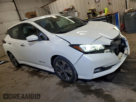 2018 Nissan LEAF SL with VIN 1N4AZ1CP0JC308817, listed as a Copart auction lot 88687055 with 40,644 mi miles and Salvage Title. Bid and sale history available at DreamBid. Image 4.