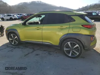 2019 Hyundai Kona Ultimate with VIN KM8K5CA56KU237041, listed as a Copart auction lot 45954795 with 0 mi miles and Salvage Title. Bid and sale history available at carsss.com. Image 2.