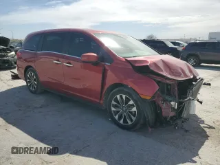 2023 Honda Odyssey EX-L with VIN 5FNRL6H62PB013130, listed as a Copart auction lot 48865155 with 45,152 mi miles and Salvage Title. Bid and sale history available at carsss.com. Image 4.
