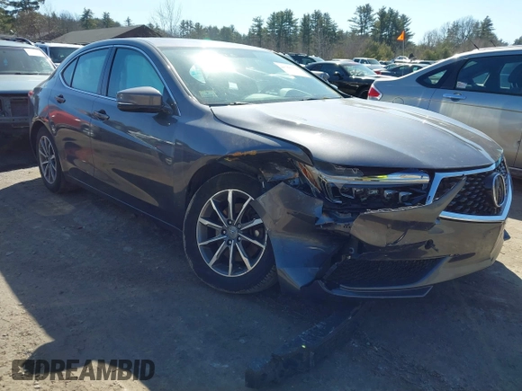 2020 Acura TLX w/Technology Pkg with VIN 19UUB1F57LA011789, listed as a IAAI auction lot 41760374 with 47,442 mi miles. Bid and sale history available at carsss.com. Image 1.