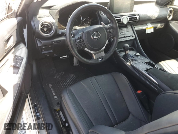 2024 Lexus RC with VIN JTHAP5BC3R5008936, listed as a Copart auction lot 60244375 with 39,857 mi miles and Salvage title. Bid and sale history available at DreamBid. Image 8.