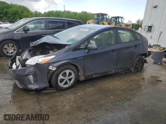 2014 Toyota Prius Four with VIN JTDKN3DU5E0393834, listed as a Copart auction lot 55593975 with Not Provided miles and Salvage Title. Bid and sale history available at DreamBid. Image 1.