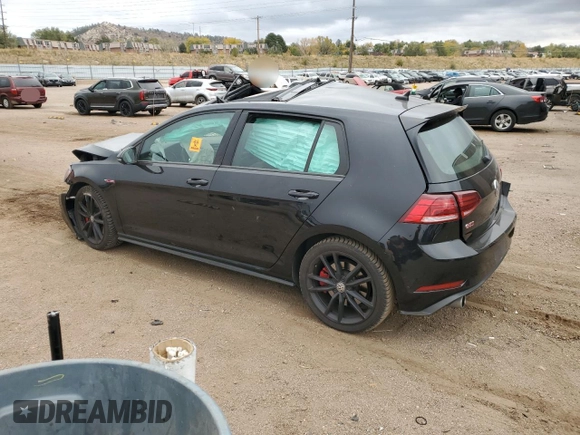 2021 Volkswagen Golf GTI S with VIN 3VW6T7AU7MM006194, listed as a Copart auction lot 78307374 with 0 mi miles and Salvage Title. Bid and sale history available at carsss.com. Image 2.