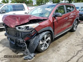 2017 Hyundai Tucson Sport with VIN KM8J33A29HU291367, listed as a Copart auction lot 65824954 with 107,385 mi miles and Salvage title. Bid and sale history available at DreamBid. Image 1.