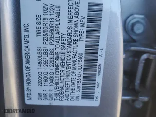 2018 Acura RDX with VIN 5J8TB3H37JL015460, listed as a Copart auction lot 89280315 with 45,979 mi miles and Salvage Title. Bid and sale history available at carsss.com. Image 13.