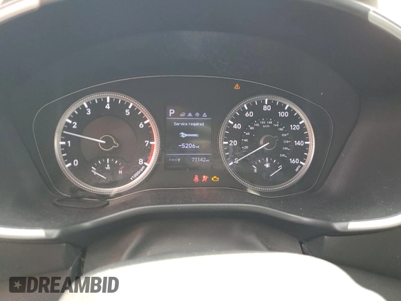 2019 Hyundai Santa Fe SE z VIN 5NMS23AD6KH094877, wystawiony jako Copart lot #58209485 z przebiegiem 77 142 mil mil oraz Szkoda całkowita • Salvage title. Historia ofert i sprzedaży dostępna na DreamBid. Obrazek 9.