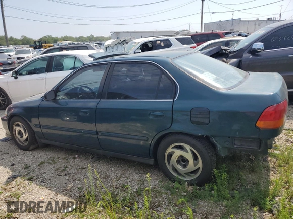 1998 Honda Civic EX with VIN 2HGEJ8549WH614855, listed as a Copart auction lot 66486384 with 100,465 mi miles and Salvage Title. Bid and sale history available at carsss.com. Image 2.