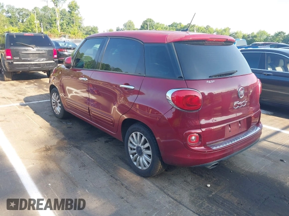 2014 FIAT 500L Easy with VIN ZFBCFABH9EZ020600, listed as a IAAI auction lot 42626910 with 84,552 mi miles and . Bid and sale history available at DreamBid. Image 3.