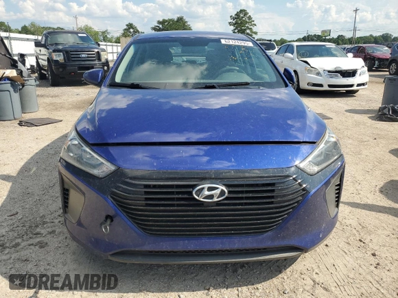 2019 Hyundai Ioniq Blue with VIN KMHC65LCXKU116568, listed as a Copart auction lot 62124295 with 93,204 mi miles and Salvage title. Bid and sale history available at DreamBid. Image 5.