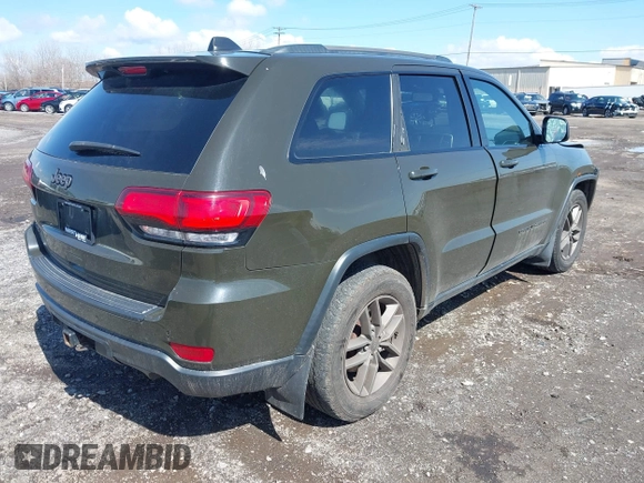 2016 Jeep Grand Cherokee Laredo z VIN 1C4RJFAG2GC454861, wystawiony jako IAAI lot #41964977 z przebiegiem 180 592 mil mil oraz . Historia ofert i sprzedaży dostępna na DreamBid. Obrazek 4.
