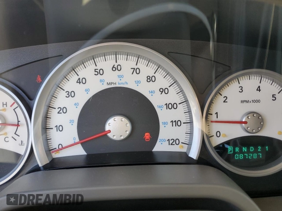 2005 Dodge Dakota Laramie with VIN 1D7HW58N15S326888, listed as a Copart auction lot 43965075 with 87,287 mi miles and Salvage Title. Bid and sale history available at DreamBid. Image 9.