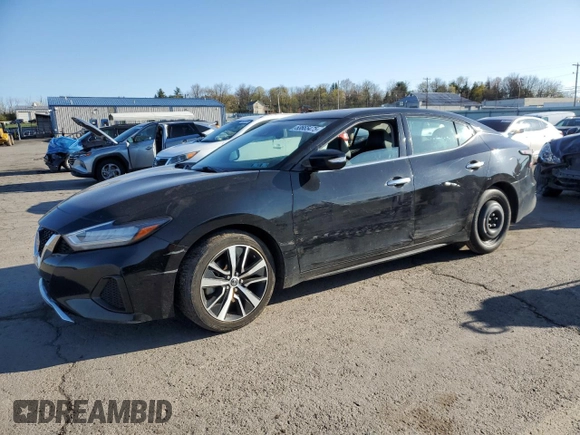 2021 Nissan Maxima SV with VIN 1N4AA6CV1MC506491, listed as a Copart auction lot 53665475 with 108,577 mi miles and Salvage Title. Bid and sale history available at DreamBid. Image 1.