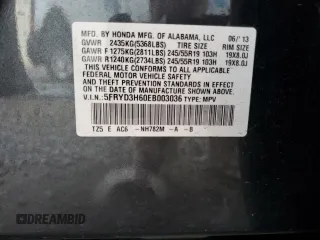 2014 Acura MDX Technology z VIN 5FRYD3H60EB003036, wystawiony jako Copart lot #57997025 z przebiegiem 127 352 mil mil oraz Szkoda całkowita • Salvage title. Historia ofert i sprzedaży dostępna na DreamBid. Obrazek 13.